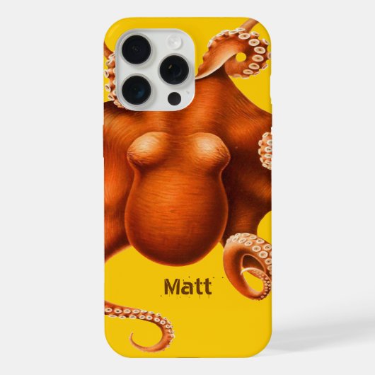 Octopus iPhoneケース iPhone 15 Pro Maxケース (裏面)