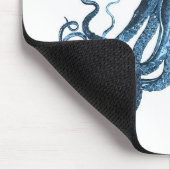 Octopus kraken nautical coastal ocean beach sea マウスパッド (コーナー)