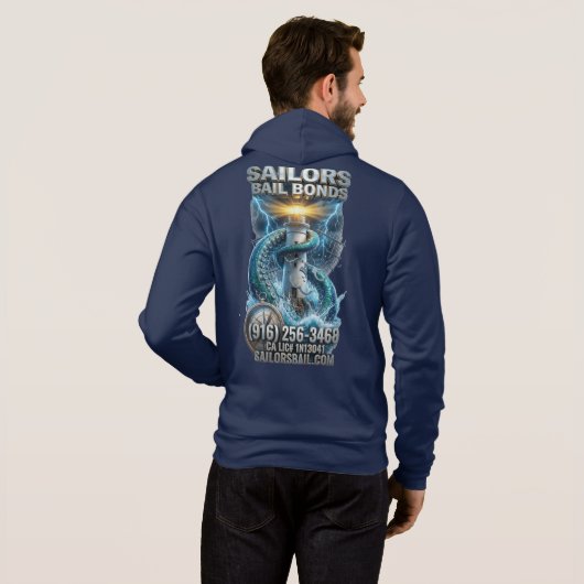 Octopus Lighthouse Hoodie Design パーカ (裏面フル)