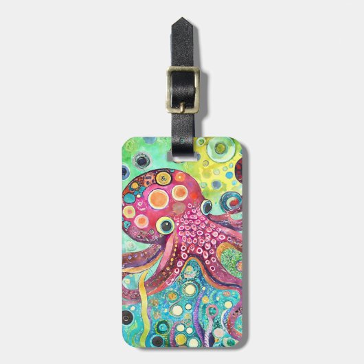 Octopus Luggage Tag ラゲッジタグ (正面縦)
