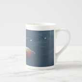 Octopus Mug – Ocean Inspired Cephalopod Art Coffee ボーンチャイナマグカップ (右)