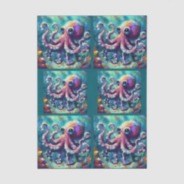 Octopus Nautical Beach Coastal Decoupage 薄葉紙