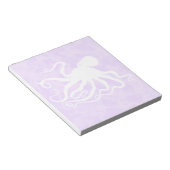 Octopus on Purple - 5.5" x 6"メモ帳 ノートパッド (アングル)