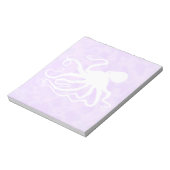 Octopus on Purple - 5.5" x 6"メモ帳 ノートパッド (回転)