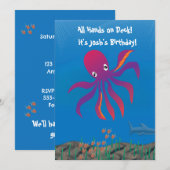 Octopus Party  招待状 (正面/裏面)