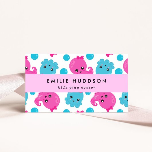 Octopus Pattern、キッズセ遊ン、アクティビティセンター 名刺