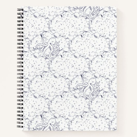 Octopus Pattern ノートブック (正面)