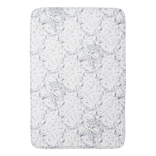 Octopus Pattern バスマット (正面縦)
