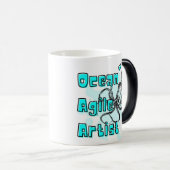 OCTOPUS QUOTE, OCEAN AGILE ARTIST モーフィングマグカップ (正面右)