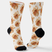 Octopus Salutii, Vintage Marine Aquatic Animals ソックス (傾斜あり)