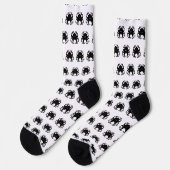 Octopus Socks - B&W - Unisex ソックス (左)