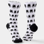 Octopus Socks - B&W - Unisex ソックス (傾斜あり)