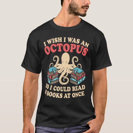 Octopus  Spirit Animal Kraken Book And Sea Animals Tシャツ (正面)