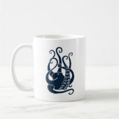 octopus squid cuttlefish oktopus scuba diving コーヒーマグカップ (左)
