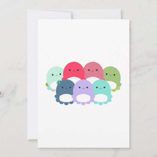 Octopus Squishmallow Birthday Party 招待状 (裏面)