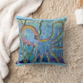 Octopus Throw Pillow クッション (ブランケット)