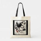 Octopus Tote Bag - Natural トートバッグ (裏面)