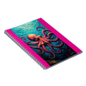 Octopus Underwater Painting ノートブック (右側)