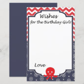 Octopus Wishes for the birthday girl game (正面/裏面)