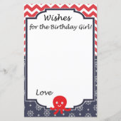 Octopus Wishes for the birthday girl game (正面)