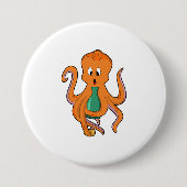 Octopus withボトル.PNG 缶バッジ (正面)