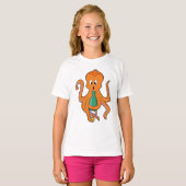 Octopus withボトル.PNG Tシャツ (正面フル)