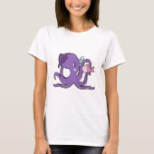 Octopus with Fish.PNG Tシャツ (正面)