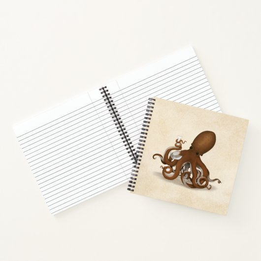Octopus with Flask Steampunk Chemistry ノートブック (内部)
