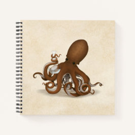 Octopus with Flask Steampunk Chemistry ノートブック