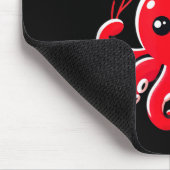 Octopus With Heart Balloons Adorable Valentines Da マウスパッド (コーナー)