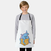 Octopus with Packet.PNG エプロン (着用した状態)