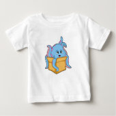Octopus with Packet.PNG ベビーTシャツ (正面)