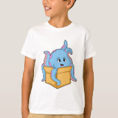 Octopus with Packet.PNG Tシャツ (正面)