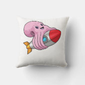 Octopus with Rocket クッション (裏面)