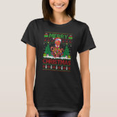 Octopus  Xmas Tree Ugly Santa Octopus Christmas Tシャツ (正面)