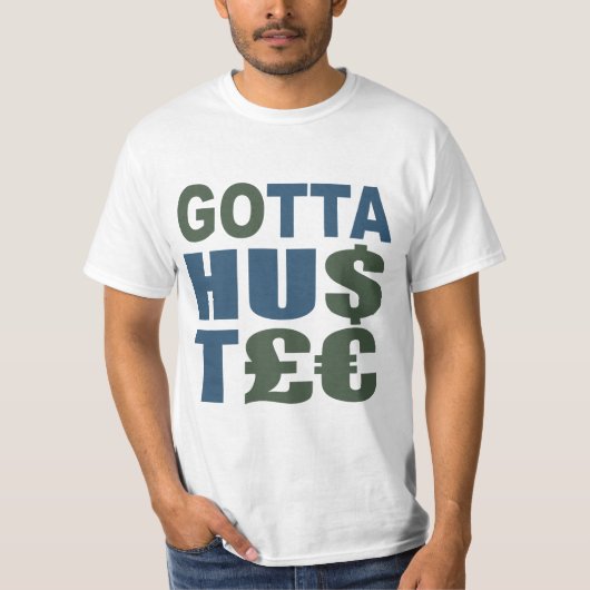 OCTOS HUSTLE / HU$T£€ shirt -スタイル、色を選択 Tシャツ (正面)