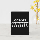 Octpi PiおもしろいギフトPi日の数学愛好家 カード (黄色い花)