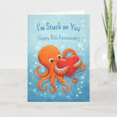 Octupus stuck on you 11th anniversary カード (正面)