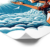 ODと話す天国を見上げる人 ポスター (角)