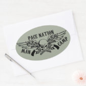 ODマンキャンプシール 楕円形シール (封筒)