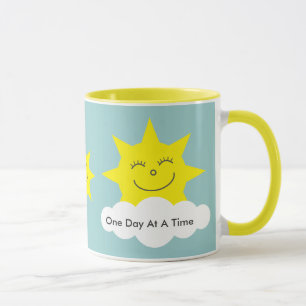 ODAATの幸せな太陽の黄色い信号器のマグ マグカップ