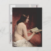 Odalisque with Book ポストカード (正面/裏面)
