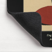 Odd おもしろい Looking Dog – 本カラフルイラストレーション マウスパッド (コーナー)