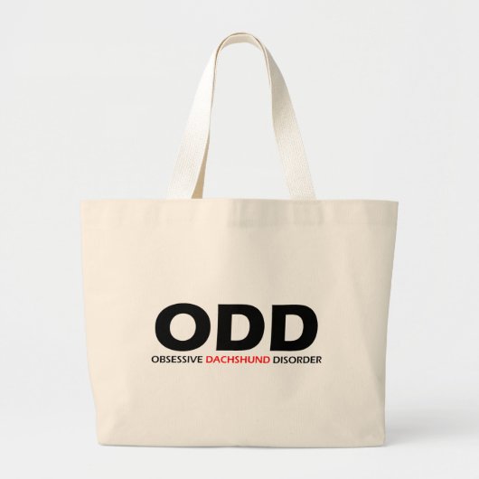 ODD – 強迫性悪徳障害 ラージトートバッグ (正面)