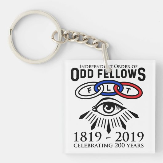Odd Fellows LinksとEye 200周年 キーホルダー (正面)