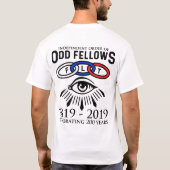 Odd Fellows LinksとEye 200周年 Tシャツ (裏面)