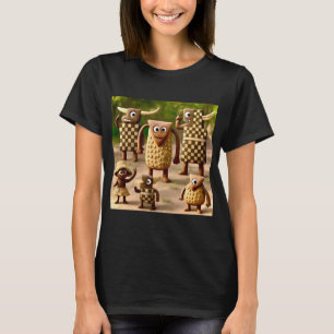 Odd Friends – 森とド市松模様にット・クランのポスター Tシャツ