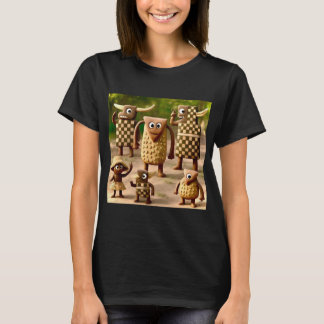 Odd Friends – 森とド市松模様にット・クランのポスター Tシャツ