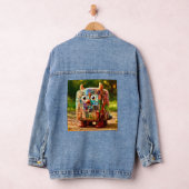 Odd Friends - Patchwork Cube Monster Poster デニムジャケット (ハンガー)