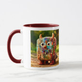 Odd Friends - Patchwork Cube Monster Poster マグカップ (左)
